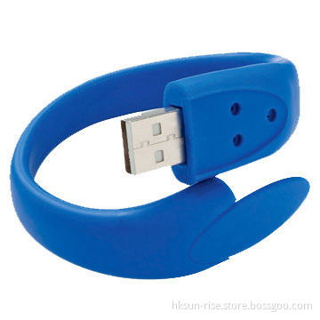 Bracelet High Speed USB2.0 Flash Drives, Available in Various Colors, Customized Logos are AcceptedNew